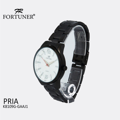 Fortuner Jam Tangan Pria Analog Black Water Resistant Derren