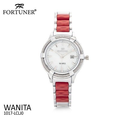 Fortuner Jam Tangan Analog Wanita Silver Water Resistant Aliah