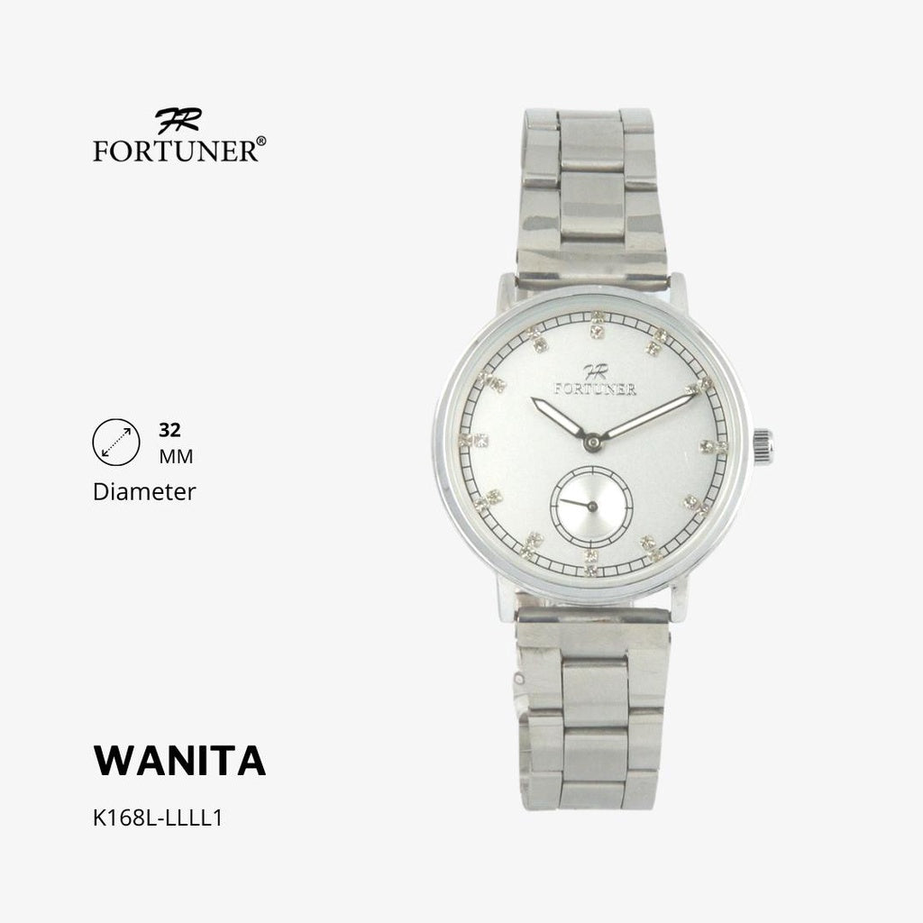 Fortuner Jam Tangan Wanita Analog Water Resist Tahan Air Rantai Stainless Yarina