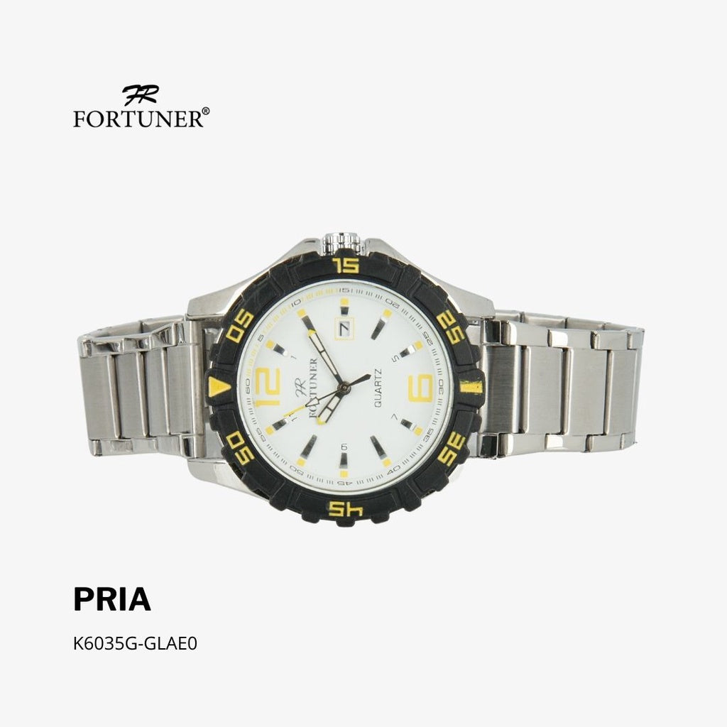 Fortuner Jam Tangan Analog Pria Water Resistant Rantai Hiromi