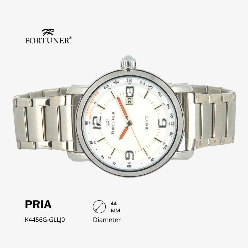 Fortuner Jam Tangan Analog Pria Water Resistant Rantai Hiroshi