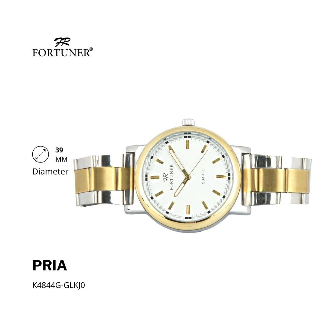 Fortuner Jam Tangan Analog Pria Water Resistant Rantai Halwerd