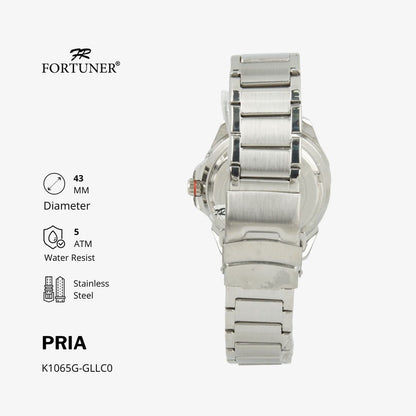 Fortuner Jam Tangan Analog Pria Water Resistant Rantai William