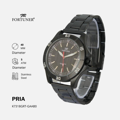 Fortuner Jam Tangan Analog Pria Water Resistant Harris