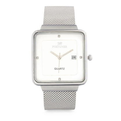 Fortuner Jam Tangan Analog Pria Silver Water Resistant Benjamin