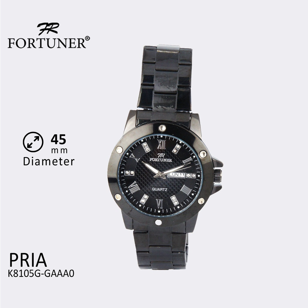 Fortuner Jam Tangan Pria Analog Water Resist Stainless Burlie