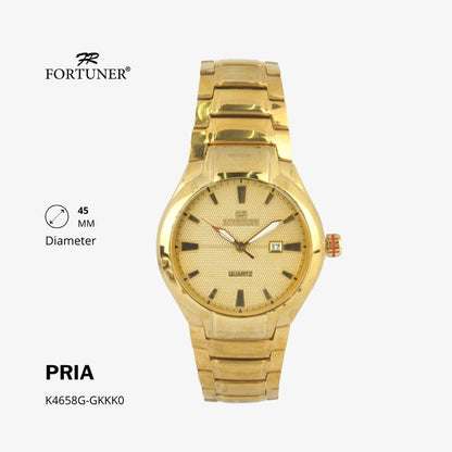 Fortuner Jam Tangan Analog Pria Water Resistant Rantai Thomas