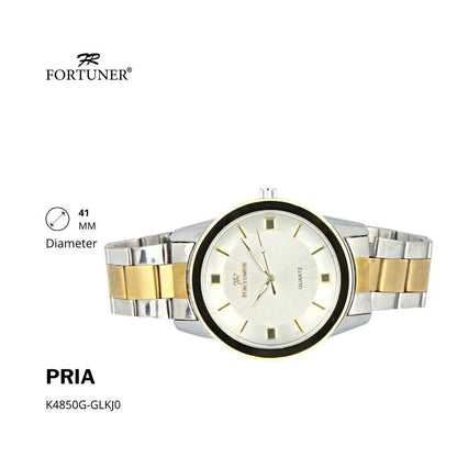 Fortuner Jam Tangan Analog Pria Water Resistant Rantai Halver