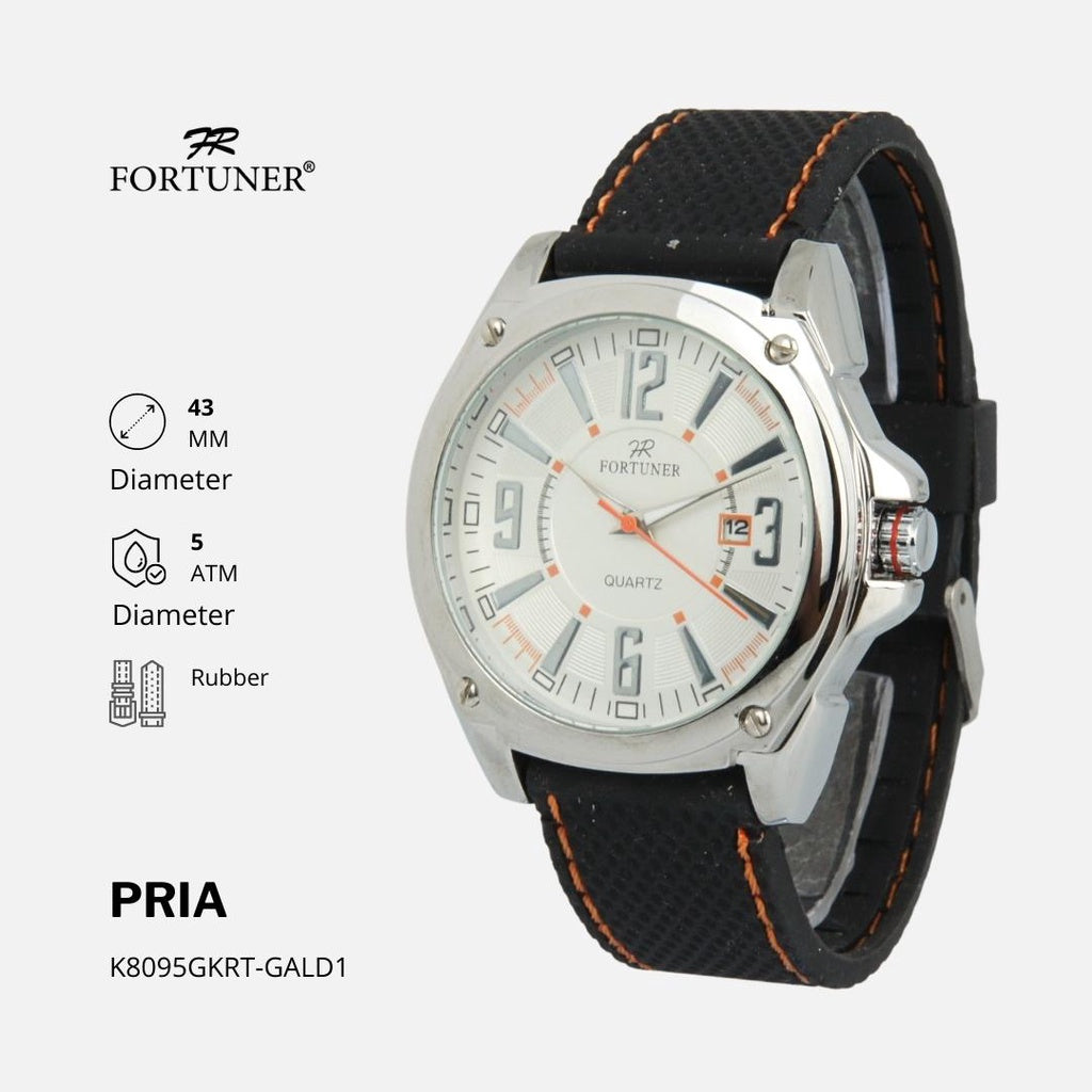 Fortuner Jam Tangan Pria Analog Water Resistant Rubber Branko