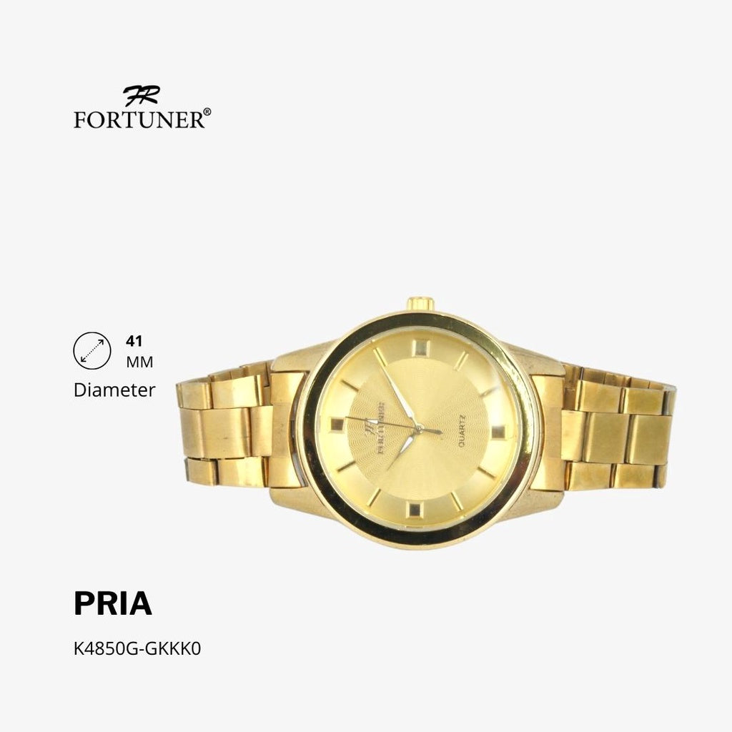 Fortuner Jam Tangan Analog Pria Water Resistant Rantai Halver