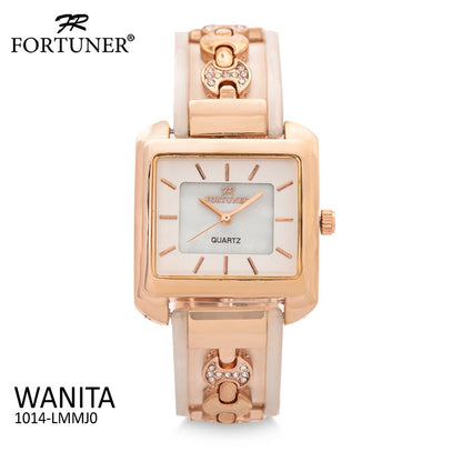 Fortuner Jam Tangan Analog Wanita Rosegold Water Resist Catherine