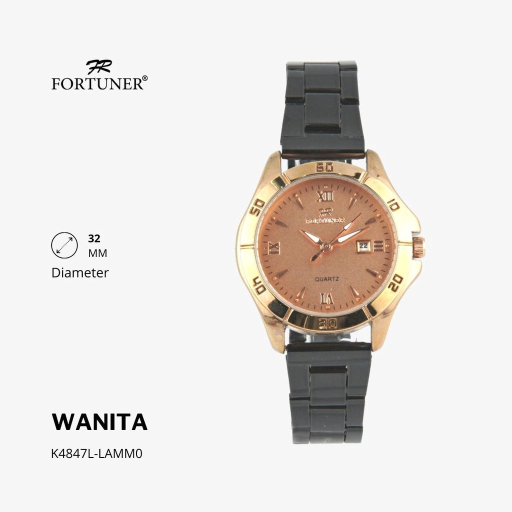 Fortuner Jam Tangan Couple Analog Water Resistant Rantai Lauren