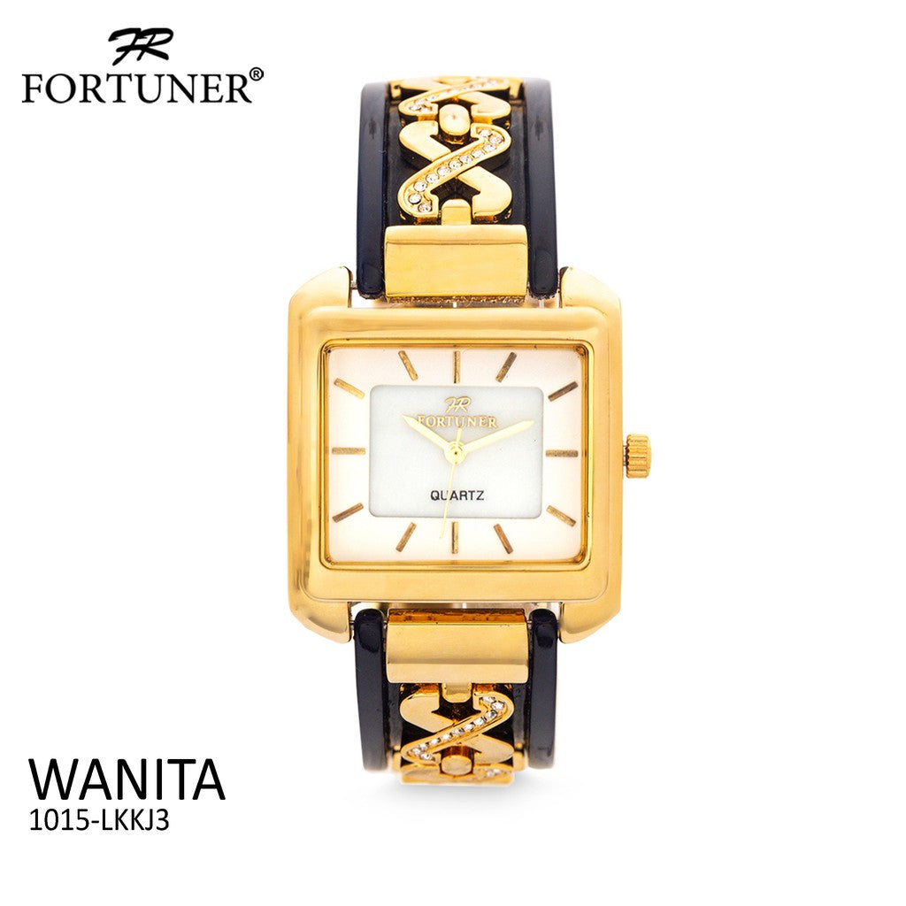 Fortuner Jam Tangan Analog Wanita Gold Water Resist Belinda