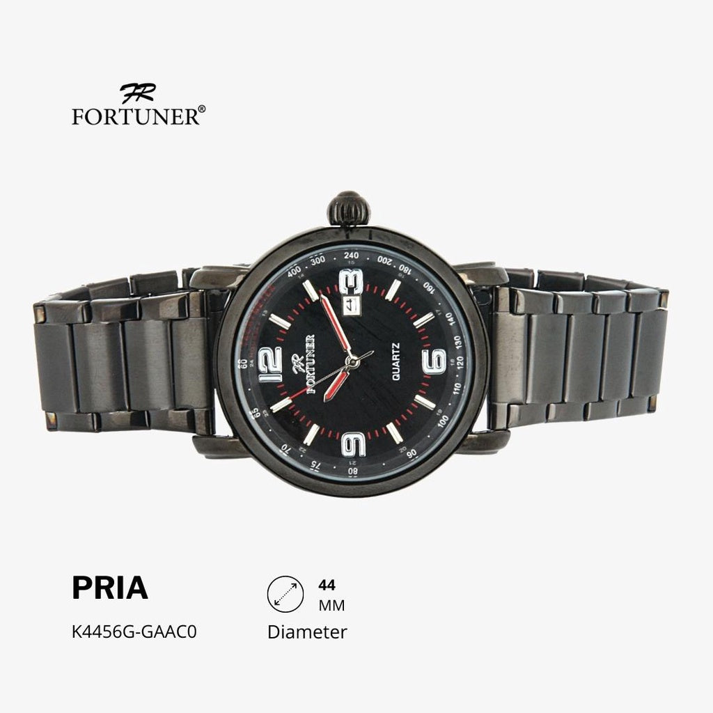 Fortuner Jam Tangan Analog Pria Water Resistant Rantai Hiroshi