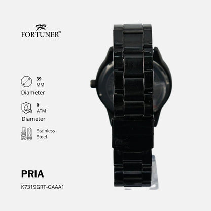 Fortuner Jam Tangan Analog Pria Water Resistant Kanvas Harlyn