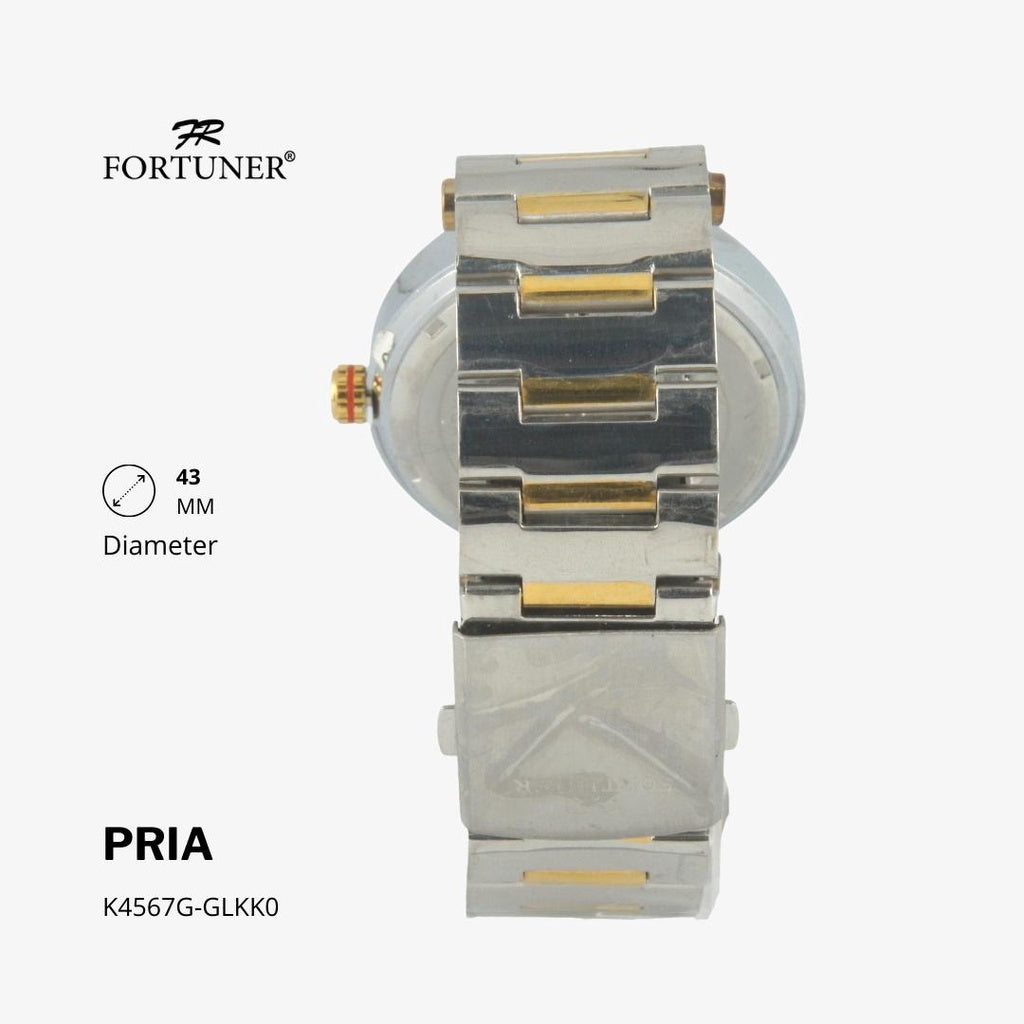 Fortuner Jam Tangan Analog Pria Water Resistant Rantai Theodore