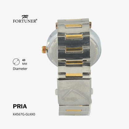 Fortuner Jam Tangan Analog Pria Water Resistant Rantai Theodore