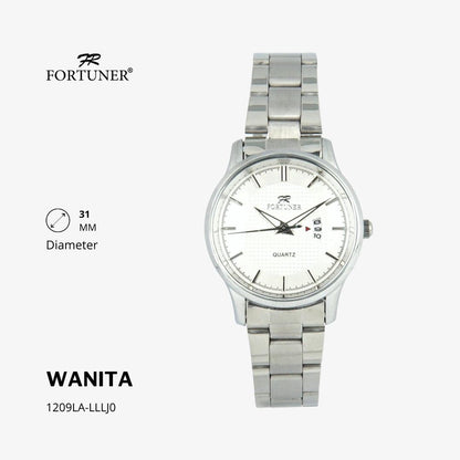 Fortuner Jam Tangan Wanita Analog Water Resist Rantai Stainless Alberta