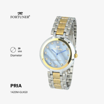 Fortuner Jam Tangan Analog Pria Rantai Water Resistant Gerald