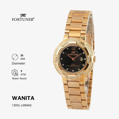 Fortuner Jam Tangan Analog Wanita Water Resistant Yokheved