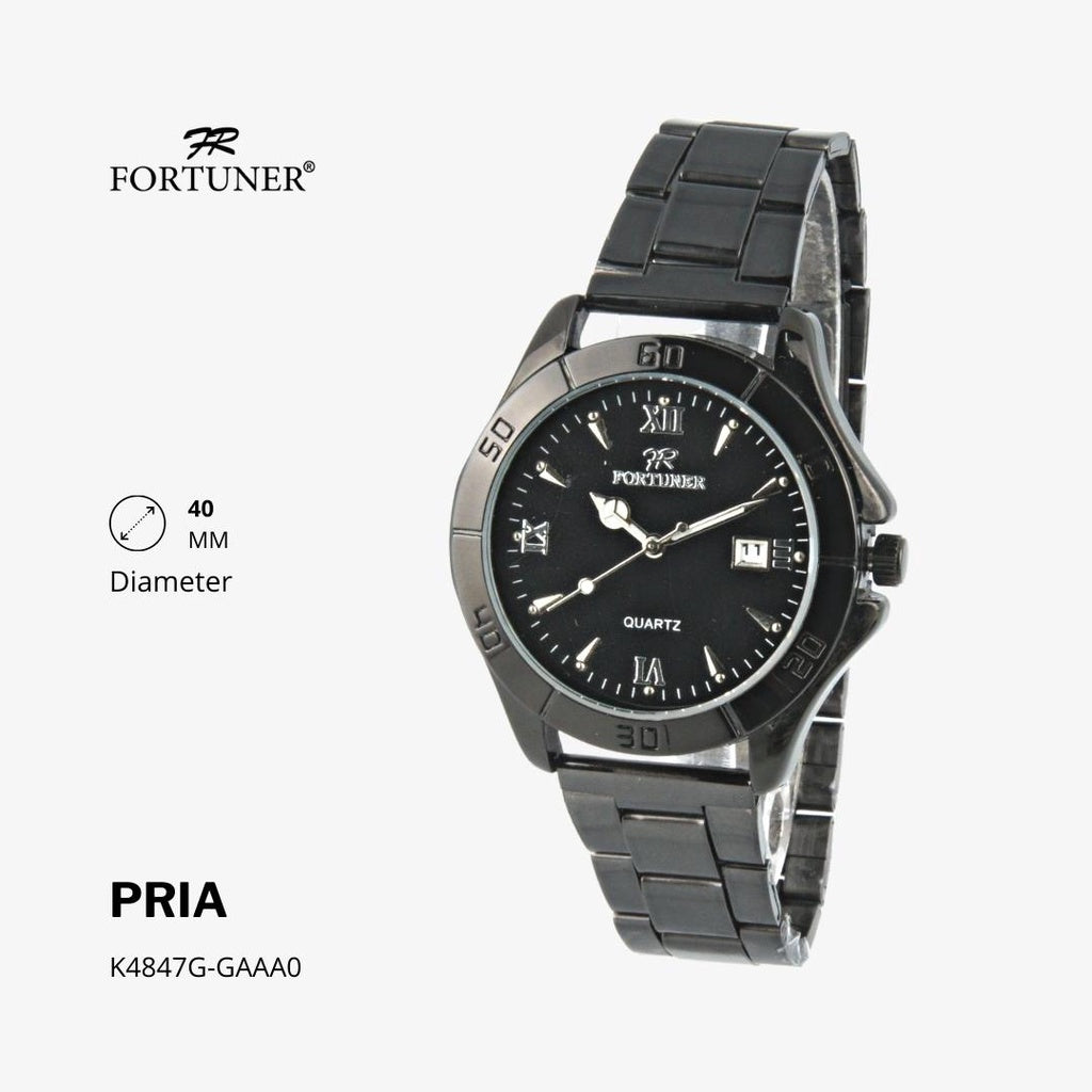 Fortuner Jam Tangan Fashion Analog Pria Water Resistant Rantai Hansel