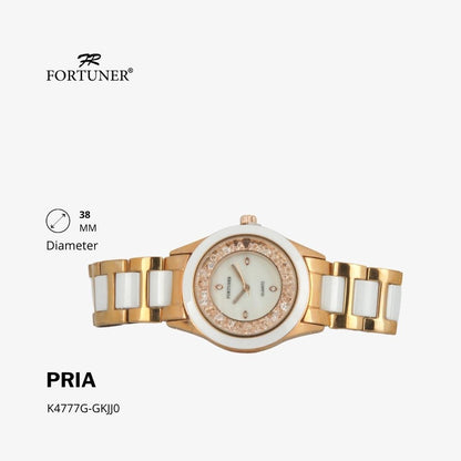 Fortuner Jam Tangan Pria Analog Gold Silver Water Resistant Harrisson