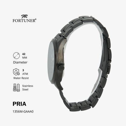 Fortuner Jam Tangan Pria Analog Water Resist Superior All Stainless Tyre