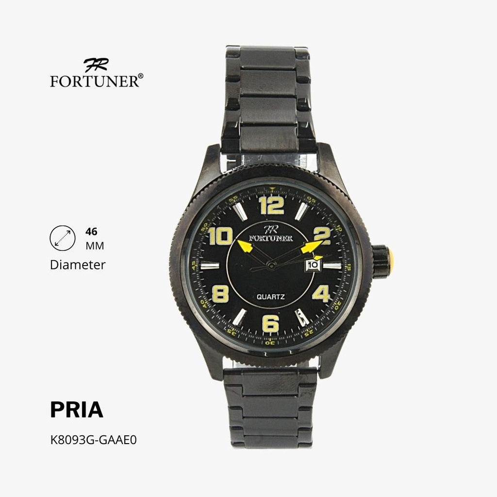 Fortuner Jam Tangan Analog Pria Water Resistant Rantai Haidar