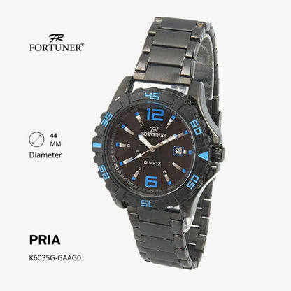 Fortuner Jam Tangan Analog Pria Water Resistant Rantai Hiromi