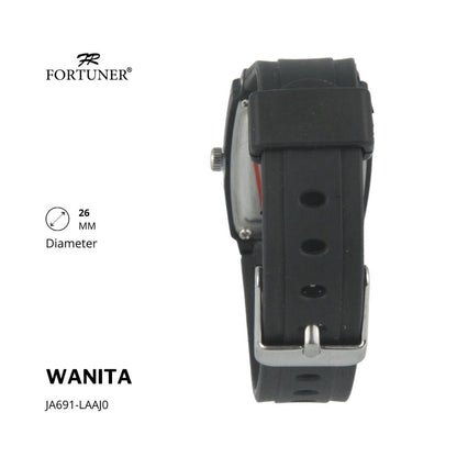 Fortuner Jam Tangan Analog Wanita Water Resistant Rubber Zinnia