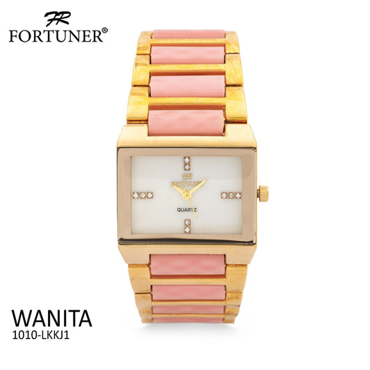 Fortuner Jam Tangan Analog Wanita Gold Water Resist Cora