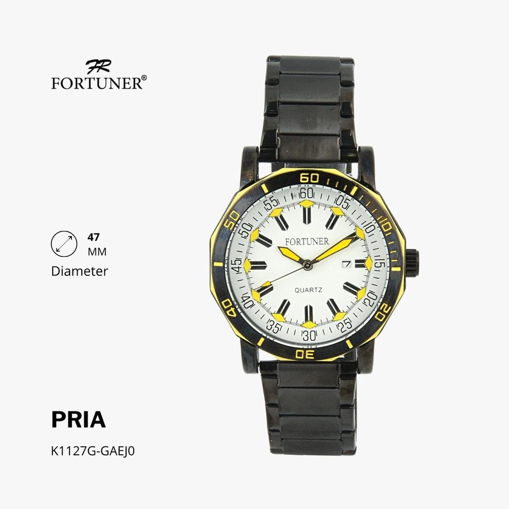 Fortuner Jam Tangan Analog Pria Water Resistant Rantai Hodge