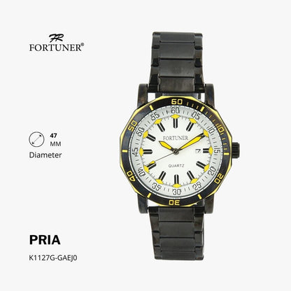 Fortuner Jam Tangan Analog Pria Water Resistant Rantai Hodge