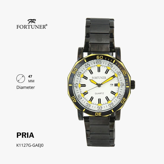 Fortuner Jam Tangan Analog Pria Rantai Water Resistant Halver