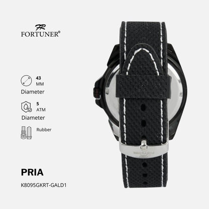 Fortuner Jam Tangan Pria Analog Water Resistant Rubber Branko