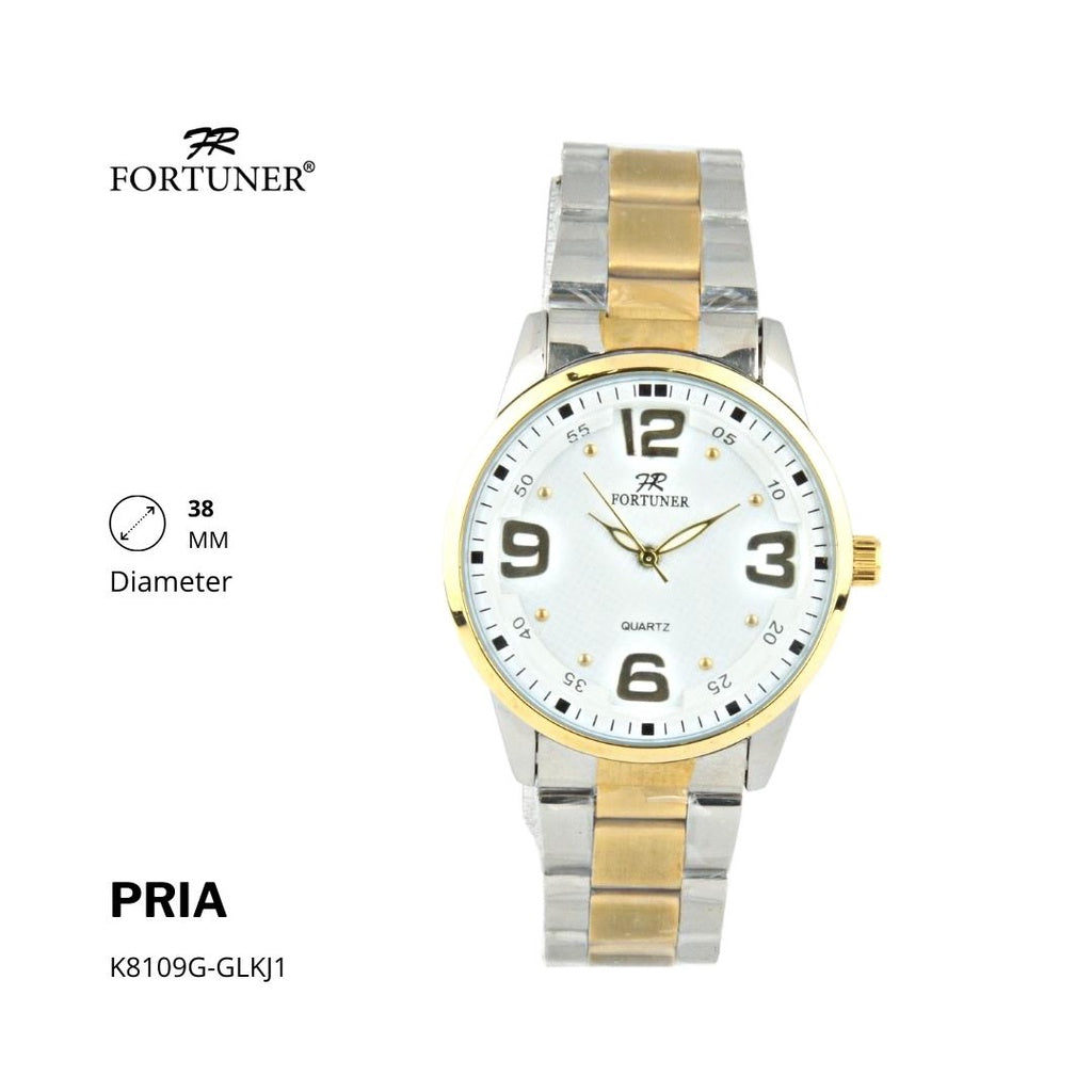 Fortuner Jam Tangan Analog Pria Water Resistant Rantai Dilbert