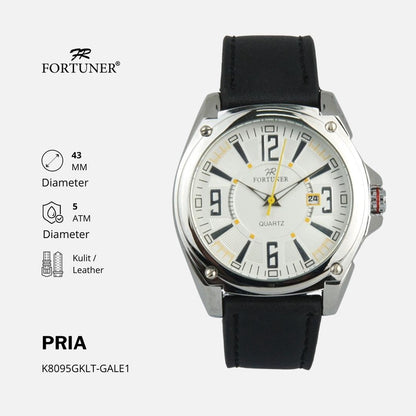 Fortuner Jam Tangan Pria Analog Water Resistant Kulit Bohumil