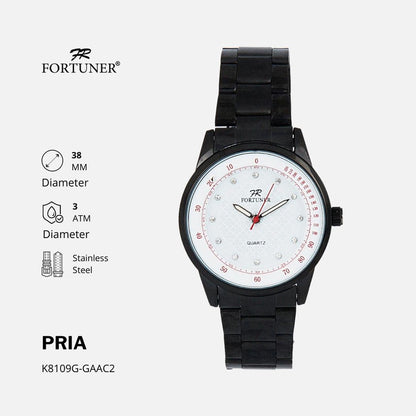 Fortuner Jam Tangan Analog Pria Water Resistant Rantai Doris