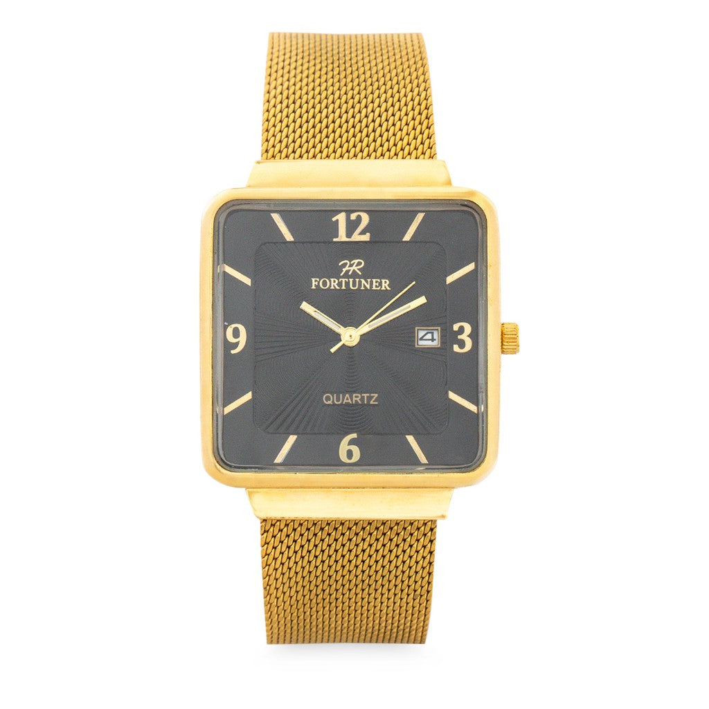 Fortuner Jam Tangan Analog Pria Gold Water Resistant Brian