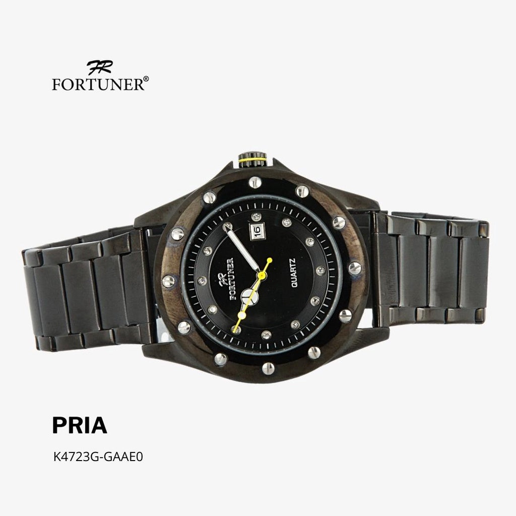 Fortuner Jam Tangan Analog Pria Water Resistant Rantai Howie