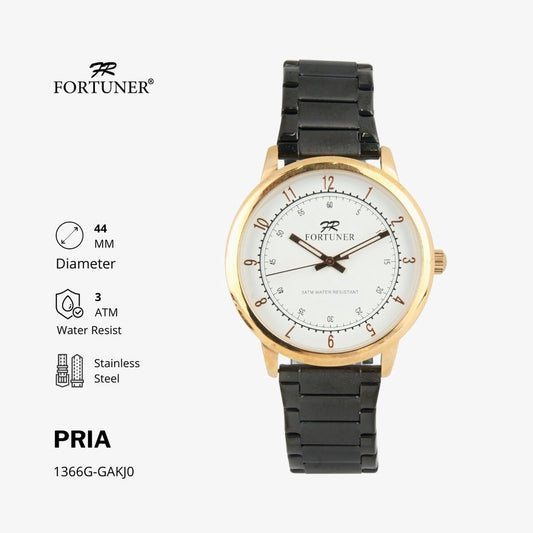 Fortuner Jam Tangan Analog Pria Water Resistant Rantai Hovan