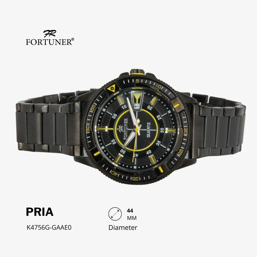 Fortuner Jam Tangan Analog Pria Water Resistant Rantai Hobert