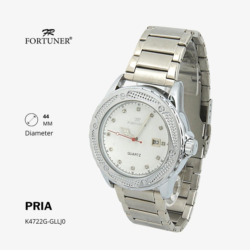 Fortuner Jam Tangan Analog Pria Water Resistant Rantai Husayn