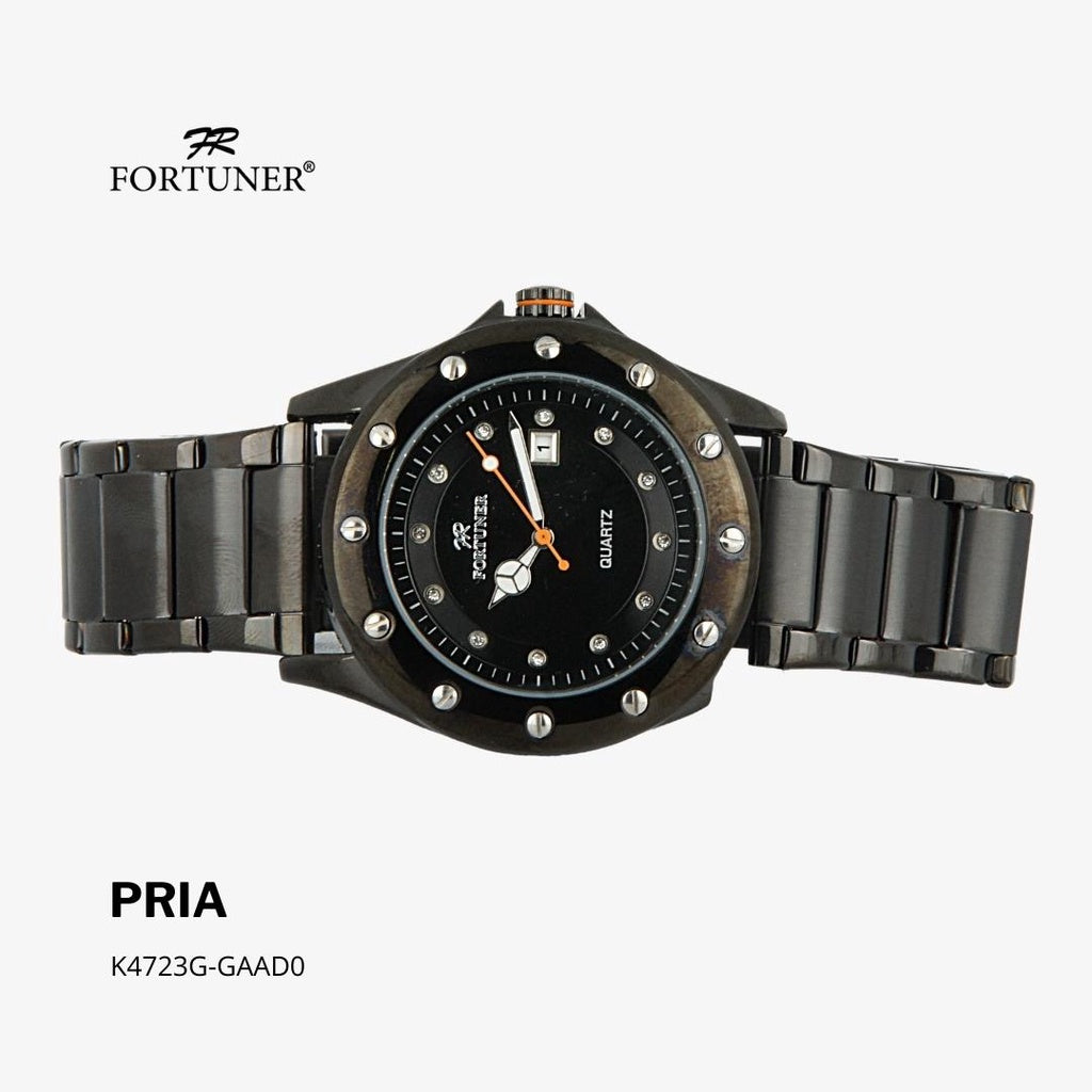 Fortuner Jam Tangan Analog Pria Water Resistant Rantai Howie