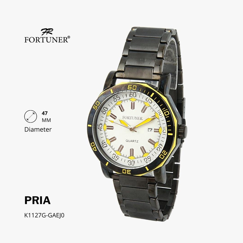 Fortuner Jam Tangan Analog Pria Water Resistant Rantai Hodge