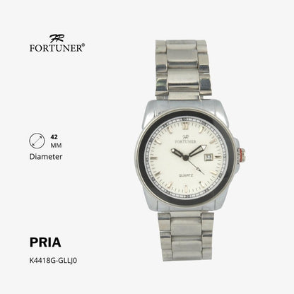 Fortuner Jam Tangan Fashion Pria Analog Water Resistant Rantai Stainless Hogan