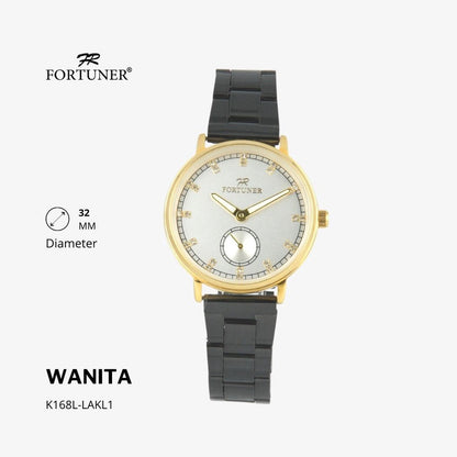 Fortuner Jam Tangan Wanita Analog Water Resist Tahan Air Rantai Stainless Yarina