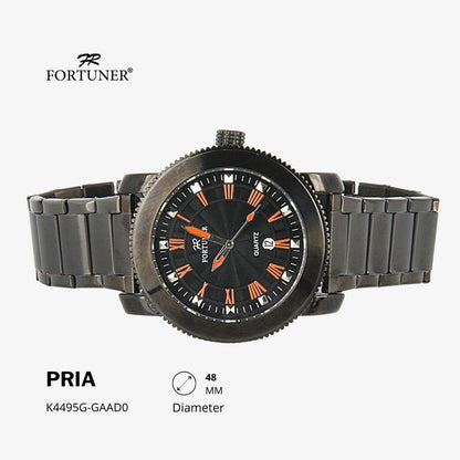 Fortuner Jam Tangan Analog Pria Water Resistant Rantai Howell