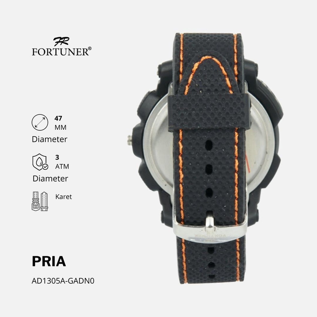 Fortuner Jam Tangan Pria Sport Digital-Analog Water Resist Rubber Ilario