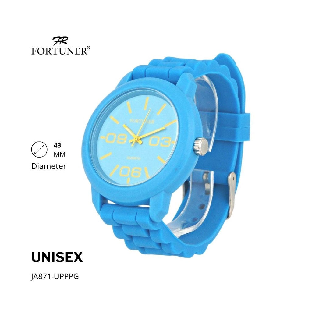 Fortuner Jam Tangan Fashion Analog Pria Wanita Unisex Rubber Original Cassady